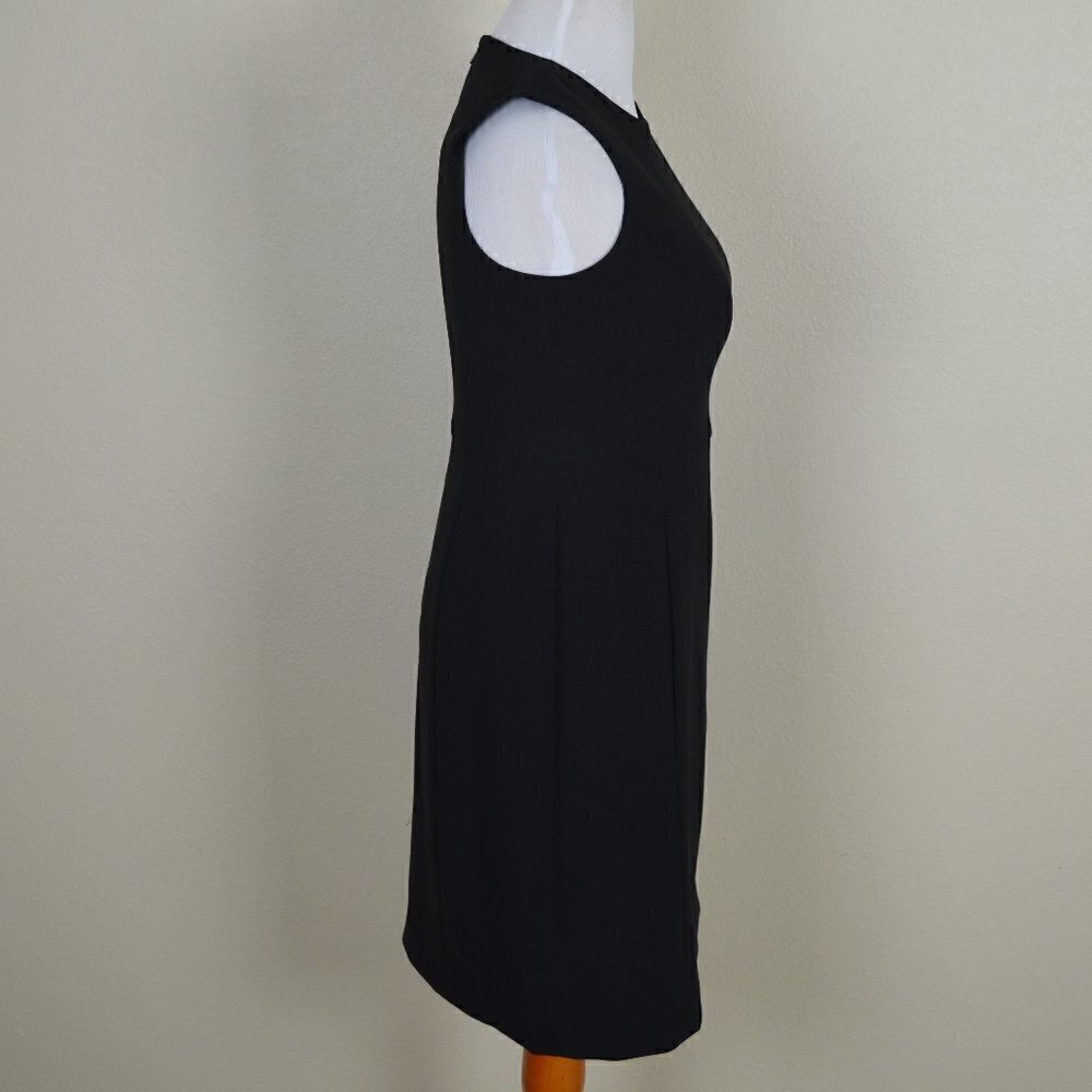 DKNY Button Shoulder Sheath Dress Black 10 - Picture 7 of 8